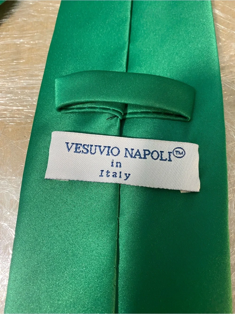 Satin Emerald Green Men's Necktie